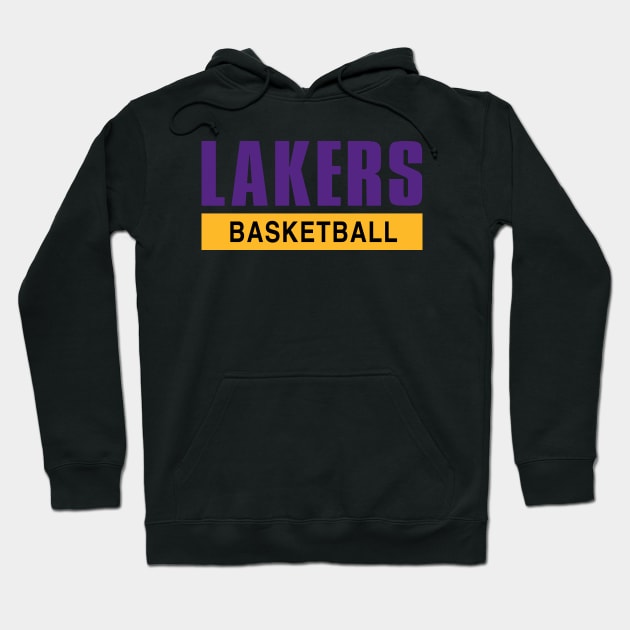 Lakers Basketball Hoodie by Buff Geeks Art